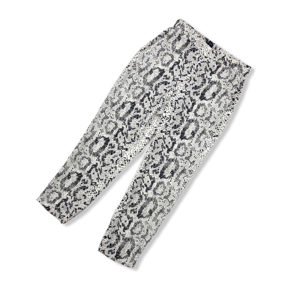 J. Crew Women’s Snakeskin Jaime Pants Pull on size 6 - Picture 2 of 8